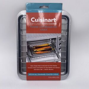 Cuisinart Chef's Classic Nonstick Toaster Oven Broiler Pan w/Rack AMB-TOBPRK